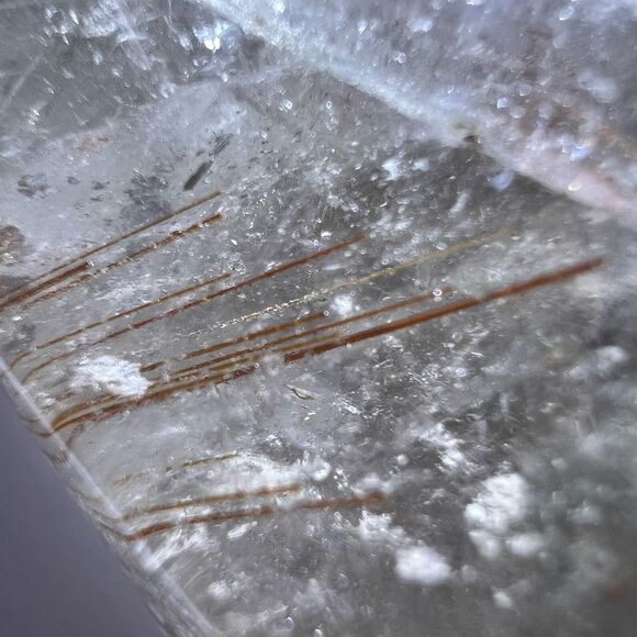 Golden Rutilated Threads and Garden Quartz Heart‎ Carving (1) - Picture 12 of 16